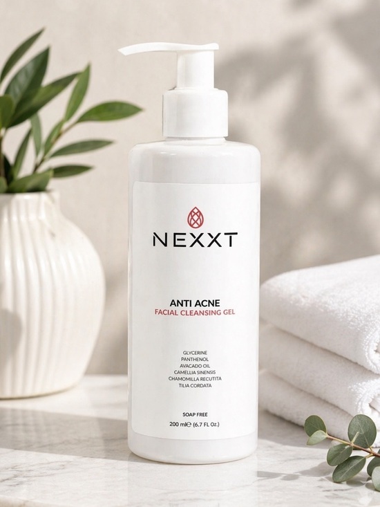 Nexxt Other - NEXXT Anti Acne Facial Cleansing Gel - White Pump Bottle